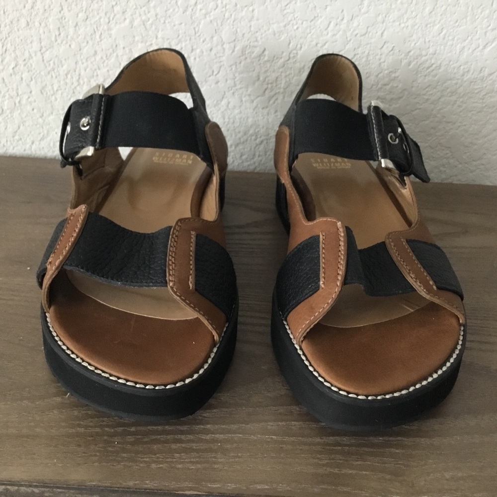 STUART WEITZMAN| Rugged Leather Sport Sandal - Picture 2 of 12